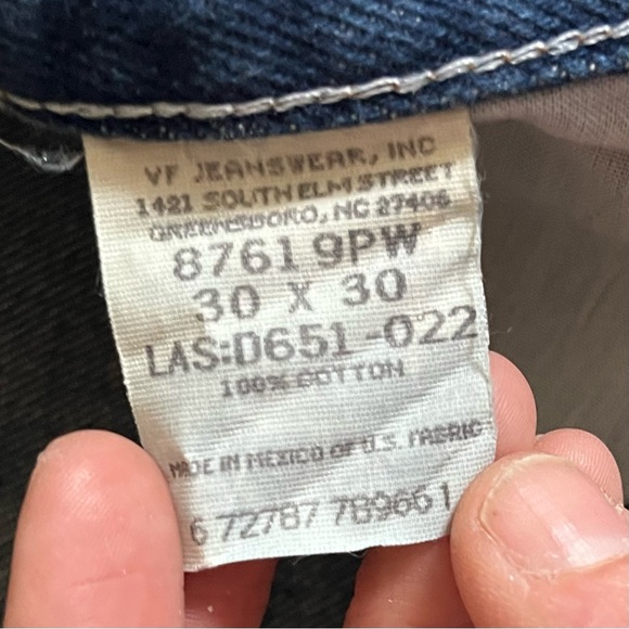 RARE🎉 Rustler • vintage Y2K classic retro dark blue denim jeans - Picture 11 of 11